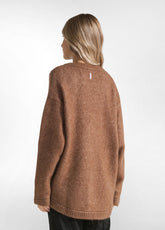 BRAUNER WEICHER CARDIGAN - GLACE' BROWN | DEHA
