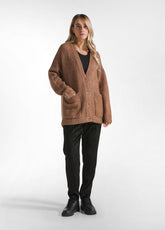 BRAUNER WEICHER CARDIGAN - GLACE' BROWN | DEHA