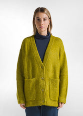 GREEN SOFT CARDIGAN - LIME GREEN | DEHA