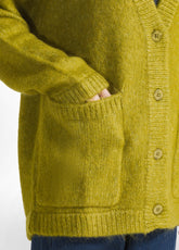 GREEN SOFT CARDIGAN - LIME GREEN | DEHA