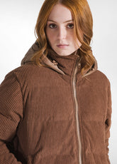 CORDUROY PADDED JACKET - BROWN - GLACE' BROWN | DEHA