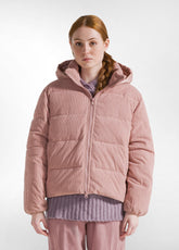 CORDUROY PADDED JACKET - PINK - Jacket - Outlet | DEHA
