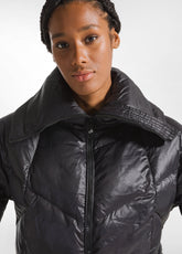 PIUMINO CORTO COLLO ALTO NERO - BLACK | DEHA