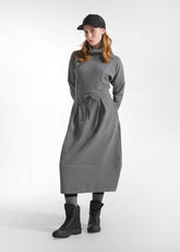 MATELASSE' LONG DRESS - GREY - Dresses, skirts, and suits - Outlet | DEHA