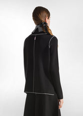 PULLOVER BICOLORE COLLO ALTO NERO - BLACK | DEHA