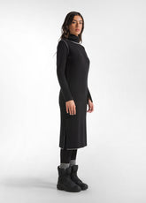 ZWEIFARBIGE STICKKLEID - SCHWARZ - BLACK | DEHA