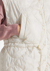 LIGHT PADDED VEST - WHITE - MILK WHITE | DEHA