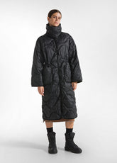 LIGHT PADDED LONG JACKET - BLACK - Jacket - Outlet | DEHA