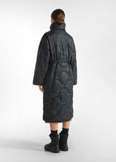 LIGHT PADDED LONG JACKET - BLACK - BLACK | DEHA