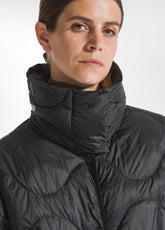 LIGHT PADDED LONG JACKET - BLACK - BLACK | DEHA