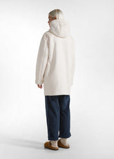 ECO-FRIENDLY SHEEPSKIN COAT - WHITE - MILK WHITE | DEHA