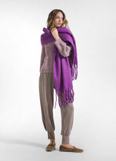 SCIARPA CON FRANGE VIOLA - Accessori | DEHA