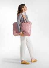 QUILTED SHOPPER BAG - PINK - MISTY ROSE | DEHA