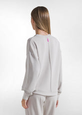 TUTA FELPA GIROCOLLO E PANTALONE DRITTO IN MODAL SOFT TOUCH GRIGIO - | DEHA