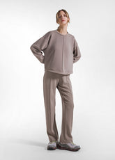 FELPA GIROCOLLO IN MODAL SOFT TOUCH GRIGIO - TAUPE | DEHA