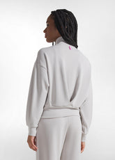 FELPA CON ZIP IN MODAL SOFT TOUCH GRIGIO - ICE GREY | DEHA