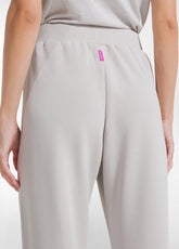 TUTA FELPA GIROCOLLO E PANTALONE DRITTO IN MODAL SOFT TOUCH GRIGIO - | DEHA