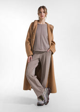 PANTALONE DRITTO IN MODAL SOFT TOUCH GRIGIO - TAUPE | DEHA