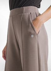 PANTALONE DRITTO IN MODAL SOFT TOUCH GRIGIO - TAUPE | DEHA