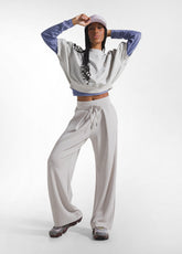 PALAZZO PANTS IN MODAL SOFT TOUCH GREY - ICE GREY | DEHA