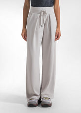 PANTALONE PALAZZO IN MODAL SOFT TOUCH GRIGIO - ICE GREY | DEHA