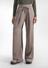 PANTALONE PALAZZO IN MODAL SOFT TOUCH TORTORA - TAUPE | DEHA