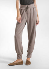 PANTALONE JOGGER IN MODAL SOFT TOUCH GRIGIO - TAUPE | DEHA