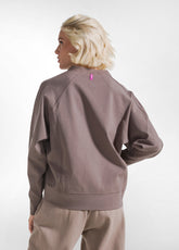 CREW NECK SWEATSHIRT IN MILANO STITCH GREY - DOVE GREY | DEHA