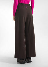 PANTALONE CON PINCES IN PUNTO MILANO MARRONE - Pantaloni | DEHA