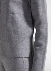 COMPLETO MAGLIA CON COLLO TARTARUGA E PANTALONE DRITTO BICOLORE GRIGIO - | DEHA