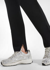 BLACK TWO-TONE JERSEY AND TROUSERS SET - | DEHA