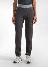 STRAIGHT BI-COLOUR TROUSERS - BROWN - MOKA BROWN | DEHA