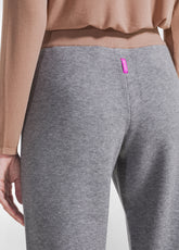 COMPLETO MAGLIA CON COLLO TARTARUGA E PANTALONE DRITTO BICOLORE GRIGIO - | DEHA