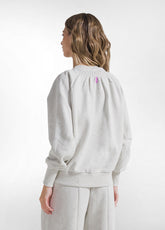 FELPA GIROCOLLO IN LUREX BIANCO - SALT WHITE | DEHA