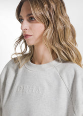 FELPA GIROCOLLO IN LUREX BIANCO - SALT WHITE | DEHA