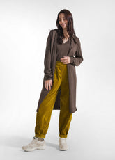 SET CANOTTA E CARDIGAN LUNGO IN MAGLIA MISTO CASHMERE MARRONE - Maglie Cashmere da Donna | DEHA