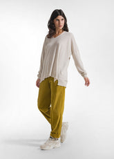 MAGIC OVER MIT V-AUSSCHNITT AUS BEIGEM KASCHMIR-MIX - BEIGE MELANGE | DEHA