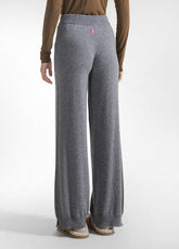 PANTALONE A MAGLIA IN MISTO CASHMERE GRIGIO - Pantaloni | DEHA