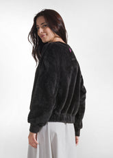 FELPA GIROCOLLO NERO - BLACK | DEHA