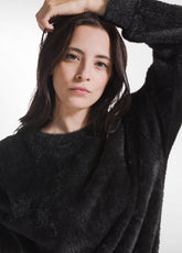 FELPA GIROCOLLO NERO - BLACK | DEHA