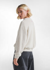 FELPA GIROCOLLO BIANCO - MILK WHITE | DEHA