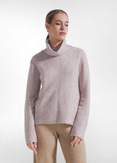 ROSA PULLOVER MIT HOCHKRAGEN AUS LUREXWOLLE - Lurex | DEHA