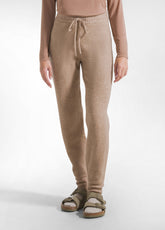 PANTALONE IN MAGLIA LUREX BEIGE - BEIGE | DEHA
