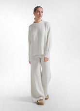 PANTALONE IN MAGLIA LUREX BIANCO - Pantaloni | DEHA