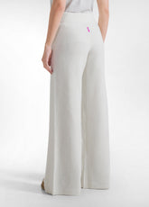 PANTALONE IN MAGLIA LUREX BIANCO - MILK WHITE | DEHA