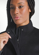 BOMBER IN LANA E NYLON NERO - BLACK | DEHA