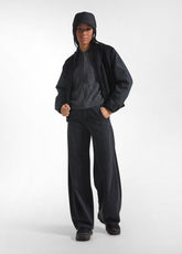 BOMBER IN LANA E NYLON NERO - BLACK | DEHA