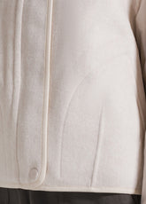 BOMBER IN LANA E NYLON BIANCO - SALT WHITE | DEHA