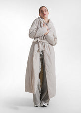 CAPPOTTO LUNGO IN NYLON GRIGIO - Giacche e Giubbotti | DEHA