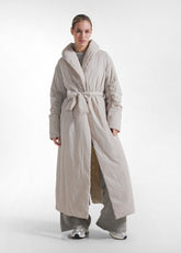 LONG NYLON COAT GREY - ICE GREY | DEHA